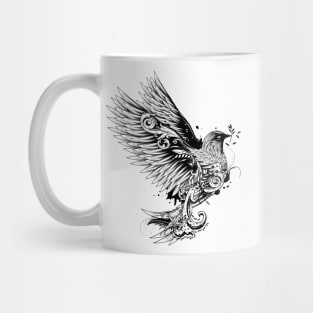 Pigeon with branch in beak Mug